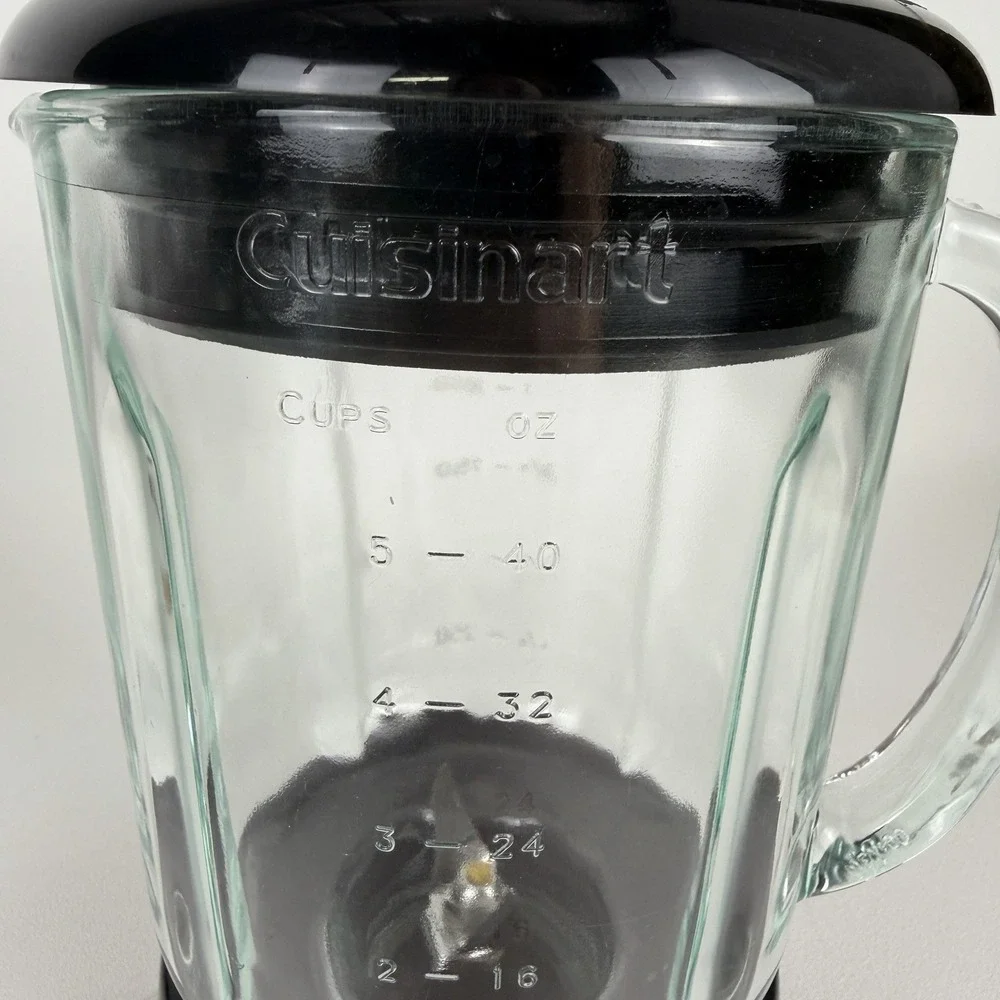 Cuisinart Smart Power Duet Processor Blender Glass Pitcher 48oz BFP-703CH Black